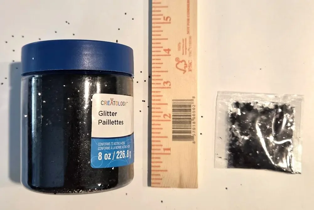 Glitter Lot Black Craft Art DIY Resin Cheer Stamping Scrapbooking